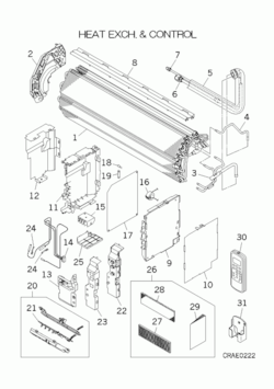 Mitsubishi SRK25ZJ-S spareparts