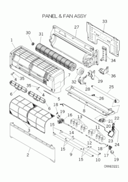 Mitsubishi SRK35ZJ-S spareparts