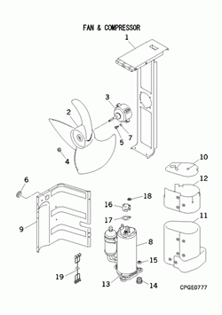 Mitsubishi FDC140VS/C spareparts