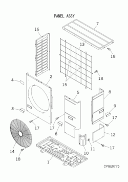 Mitsubishi FDC140VS/C spareparts