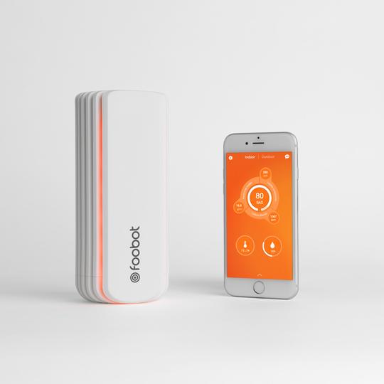FOOBOT LUCHTKWALITEITMONITOR  FIJNSTOFMETE LUCHTKWALITEITMONITOR AIRQUALITY