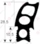 LINCAT DOORSEAL DEURRUBBER TÜRDICHTUNG JOINT PORTE