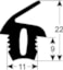 MAKRO PROFESSIONAL DOORSEAL DEURRUBBER TÜRDICHTUNG JOINT PORTE