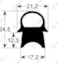 MARENO DOORSEAL DEURRUBBER TÜRDICHTUNG JOINT PORTE