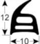 MBM ITALIEN DOORSEAL DEURRUBBER TÜRDICHTUNG JOINT PORTE