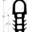 MKN DOORSEAL DEURRUBBER TÜRDICHTUNG JOINT PORTE