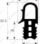 MKN DOORSEAL DEURRUBBER TÜRDICHTUNG JOINT PORTE