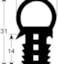 MKN DOORSEAL DEURRUBBER TÜRDICHTUNG JOINT PORTE