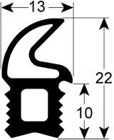 MOFFAT DOORSEAL DEURRUBBER TÜRDICHTUNG JOINT PORTE
