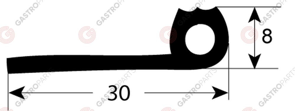NIGGEMANN DOORSEAL DEURRUBBER TÜRDICHTUNG JOINT PORTE