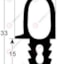 PALUX DOORSEAL DEURRUBBER TÜRDICHTUNG JOINT PORTE