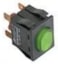 BLANCO WIPSCHAKELAAR ROCKER SWITCH GROEN
