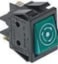 COMENDA WIPSCHAKELAAR ROCKER SWITCH DRUKSCHAKELAAR GROEN