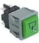 DIHR WIPSCHAKELAAR ROCKER SWITCH DRUKSCHAKELAAR GROEN