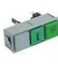 DIHR WIPSCHAKELAAR ROCKER SWITCH DRUKSCHAKELAAR GROEN