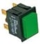 ELETTROBAR WIPSCHAKELAAR ROCKER SWITCH DRUKSCHAKELAAR GROEN