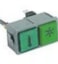 HOONVED WIPSCHAKELAAR ROCKER SWITCH DRUKSCHAKELAAR GROEN