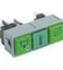 KROMO WIPSCHAKELAAR ROCKER SWITCH GROEN