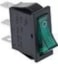 MBM-ITALIAN WIPSCHAKELAAR ROCKER SWITCH GROEN