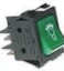 MORETTI WIPSCHAKELAAR ROCKER SWITCH GROEN