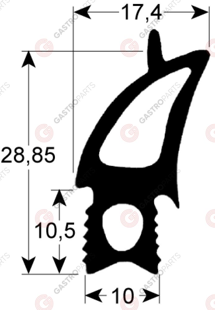 KREFFT DOORSEAL DEURRUBBER TÜRDICHTUNG JOINT PORTE