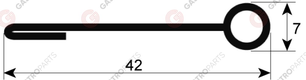 MBM ITALIEN DOORSEAL DEURRUBBER TÜRDICHTUNG JOINT PORTE