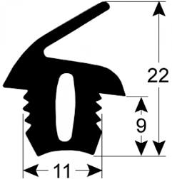 MCC TRADING DOORSEAL DEURRUBBER TÜRDICHTUNG JOINT PORTE
