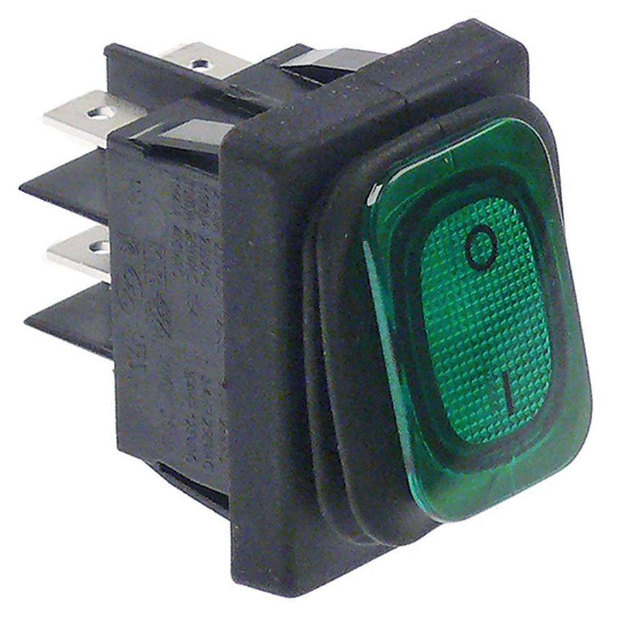 AMATIS WIPSCHAKELAAR ROCKER SWITCH GROEN