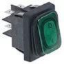BLANCO WIPSCHAKELAAR ROCKER SWITCH GROEN